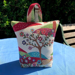 Unfilled Fabric Doorstop 3 Sizes Tree of Life Tapestry Handmade Door Stop Leaves Leaf Gift