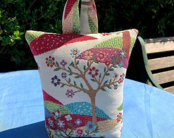 Unfilled Fabric Doorstop 3 Sizes Tree of Life Tapestry Handmade Door Stop Leaves Leaf Gift