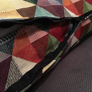 Cushion Cover 29 Sizes Big Holland Tapestry Cotton Handmade Triangles Scatter Throw Pillow Harlequin image 6