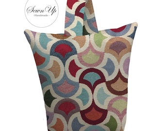 Unfilled Fabric Doorstop 3 Sizes Big Carnival Tapestry Handmade Door Stop Swirls Gift