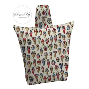 Unfilled Fabric Doorstop 4 Sizes Ice Cream Tapestry Handmade Door Stop Food Beach Seaside Gift