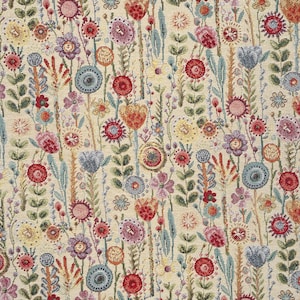 Housse de coussin 14 tailles Kew Gardens Tapestry Coton Fleurs florales faites main image 4