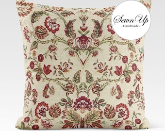 Cushion Cover 29 Sizes William Morris Vintage Floral Butterflies Tapestry Cotton Handmade Victorian Arts Butterfly Scatter Throw Pillow
