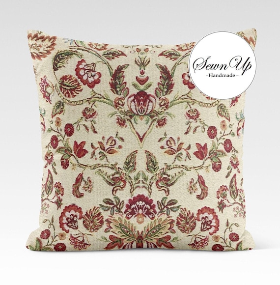 Cushion Cover 29 Sizes William Morris Vintage Floral Butterflies Tapestry Cotton Handmade Victorian Arts Butterfly Scatter Throw Pillow