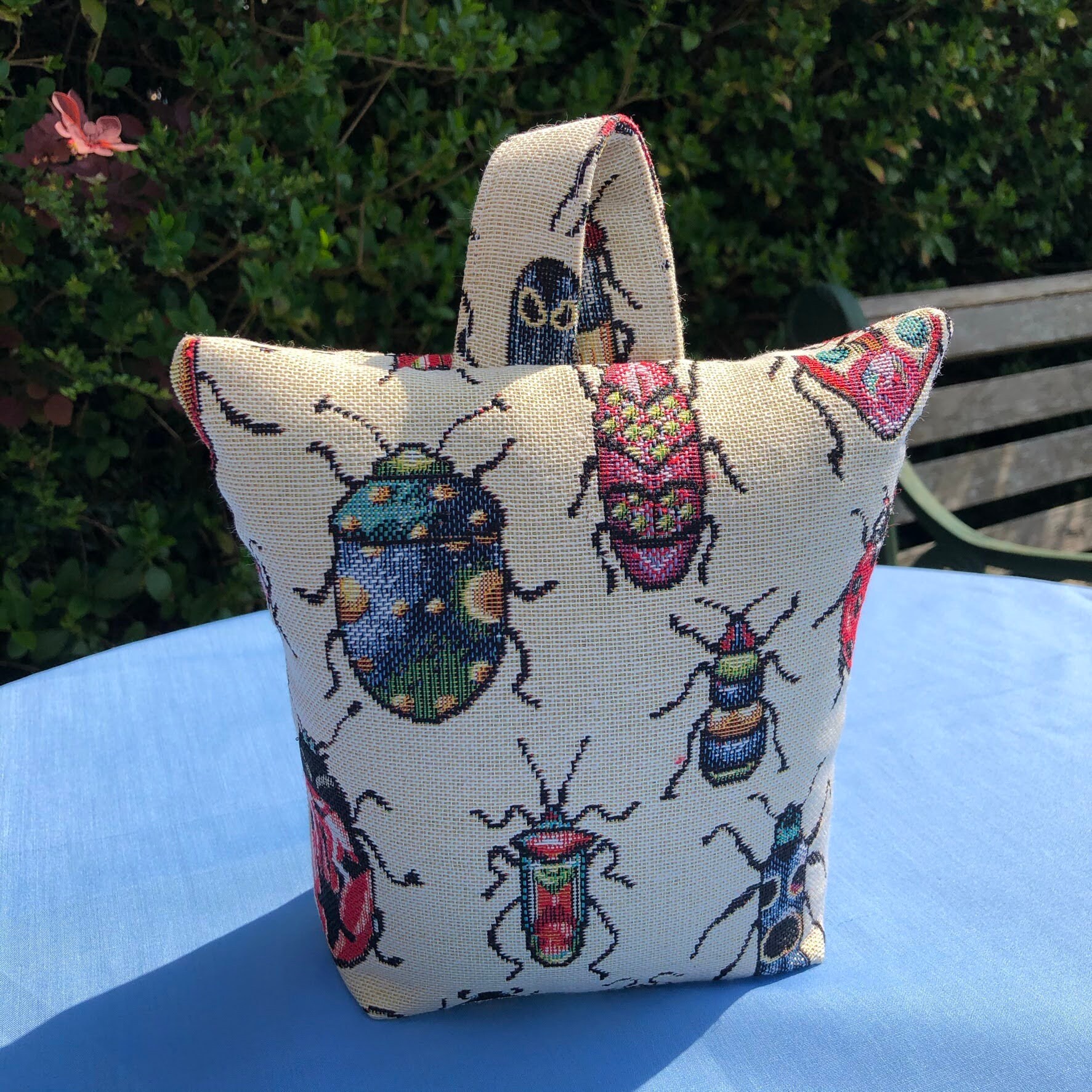 Unfilled Fabric Doorstop 4 Sizes Bugs Insects Tapestry Handmade Door Stop Insects Gift