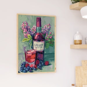 Cocktail Poster für Bar & Küche | Vintage Drinks Wandkunst | Kunstdruck für Wohnzimmer | Ästhetische Alkohol Bilder | Stilvolle Retro Deko