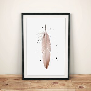 Minimalistische Wandkunst | Skandinavisches Poster | Boho Bilder für Wohnzimmer & Schlafzimmer | Moderne Natur Deko | Neutrale Kunstdrucke