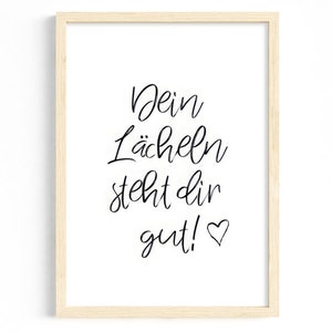 Poster motivazionali per la casa | Messaggio positivo come murale | Regalo per gli amici | Stampe moderne per il soggiorno o il corridoio
