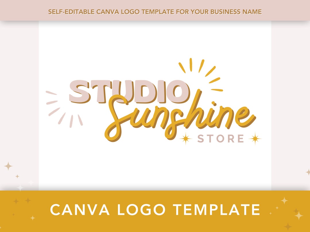 Logo Design Template Canva | Editable Logo Template | Small Business ...