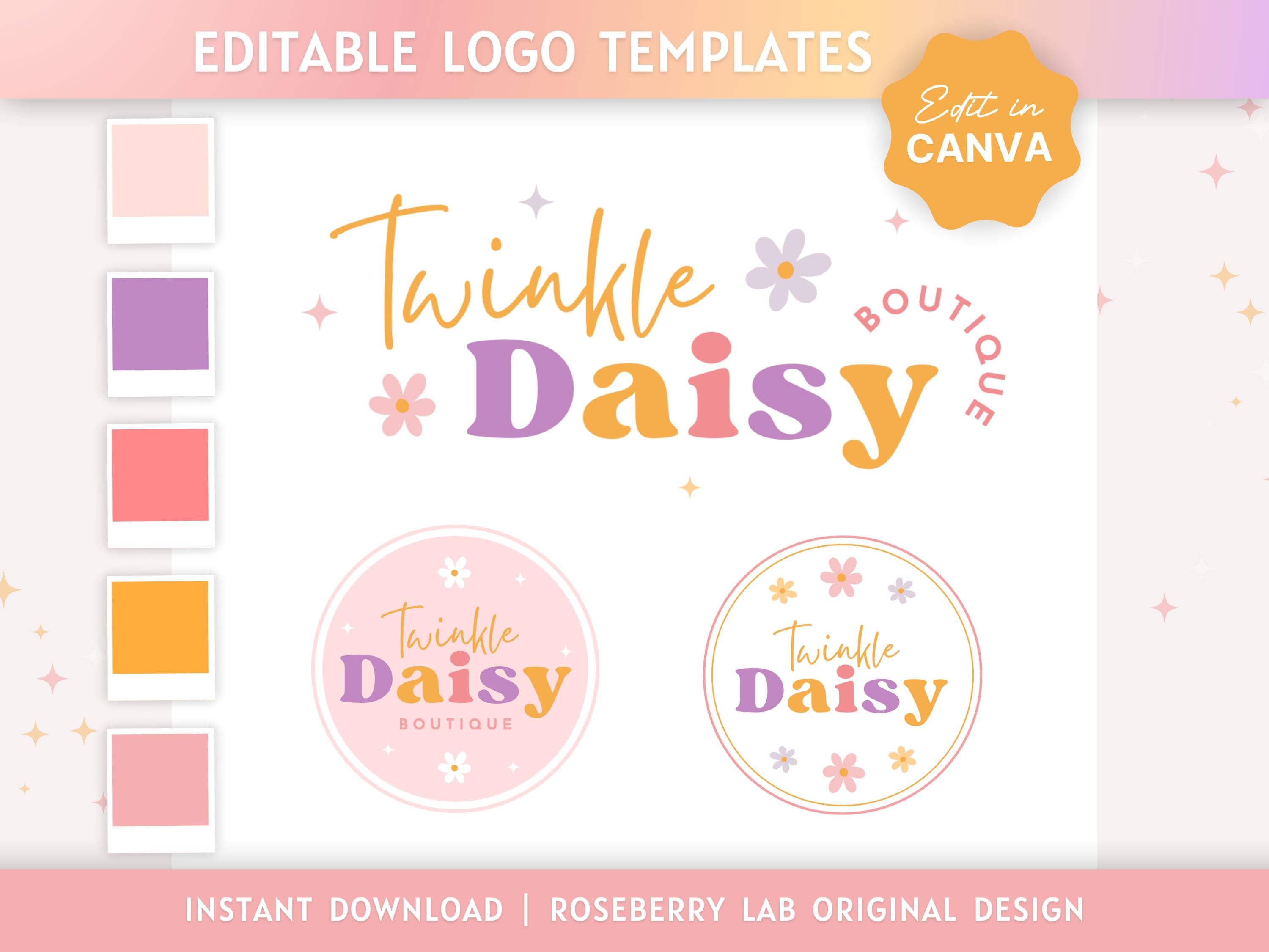Logo Design Template Canva | Editable Logo Template | Small Business ...