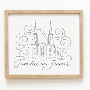 Brigham City Utah Temple Vector File