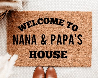 Mothers Day Doormat Gift For Her Customised Best Nana Gifts for Mum NZ Welcome Doormat Made To Order Motherhood Gift Grandparents Customise