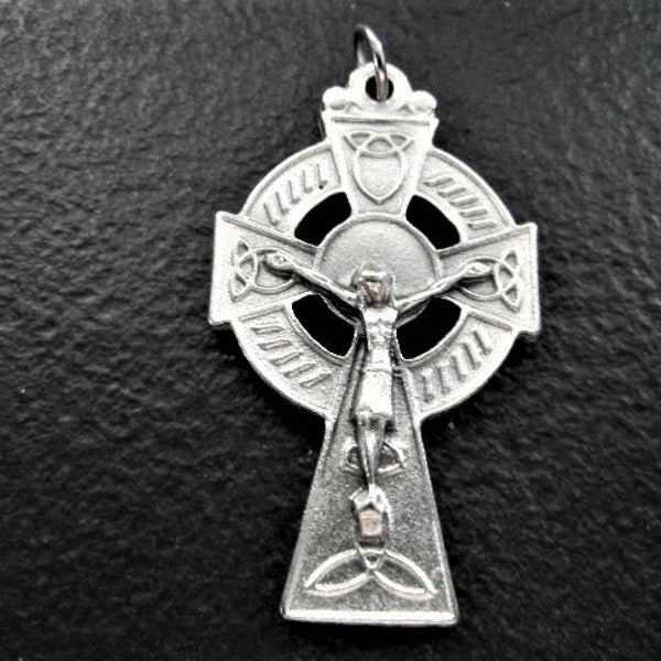Celtic Cross 2 sided 1 3/4" New! Made in Italy
