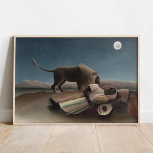Henri Rousseau, La gitana dormida, Láminas para pared, Arte primitivista, Postimpresionismo