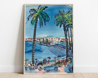 Nice, le Tournant de la Promenade des Anglais by Raoul Dufy – Fauvist Seaside Art, Mediterranean Wall Print