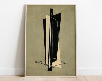 László Moholy-Nagy, Konstruktionen - Kestnermappe 6, Constructivist Poster, Art Reproduction Print