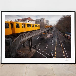 Berlin U-bahn Foto Kunst, Hochbahn, Transportmittel