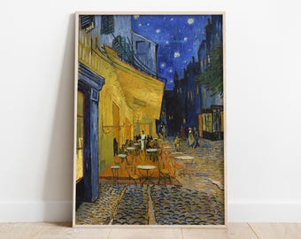 Vincent Van Gogh, Café Terrace at Night, Classic Paintings, Post-Impressionism