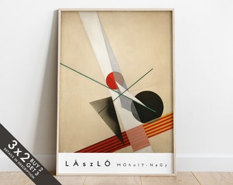 László Moholy-Nagy, Composition A XXI, Geometric Painting, Constructivism