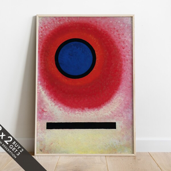 Blauer Kreis, Wassily Kandinsky Art Decor, Abstrakte Wandkunst, Fine Art Bilder