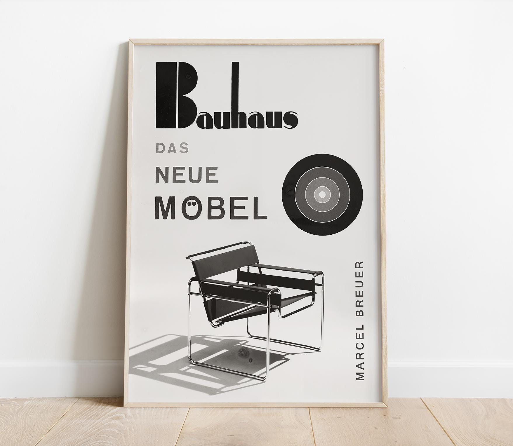 Bauhaus Design Poster, Das Neue Möbel, Wassily Chair Print, Modern ...