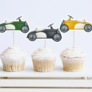 Printable Car Cake Toppers Hot Wheels Racing Car Birthday Party Cake Toppers  Vintage Car Cake Toppers Printable Car Cake Decor