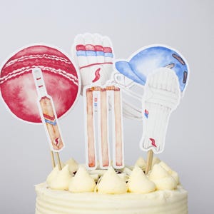 Cricket Tortendeko, Sport Cupcake Topper, Ball Geburtstag Tortendeko, Asche Cricket Tortendeko, Jungen Geburtstag Party Dekoration