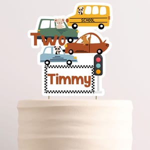 Transportation Cake Toppers Road Party Cupcake Toppers Transport Party Decor Cars Cake Topper Trucks Cake decor Bus Cake Topper Vehicle