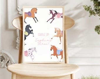 Editable Horse Party Signs , Pony Welcome Sign, Equestrian Birthday Decor, Instant Download, Cowgirl Party Decor, Pony Birthday Welcome Sign