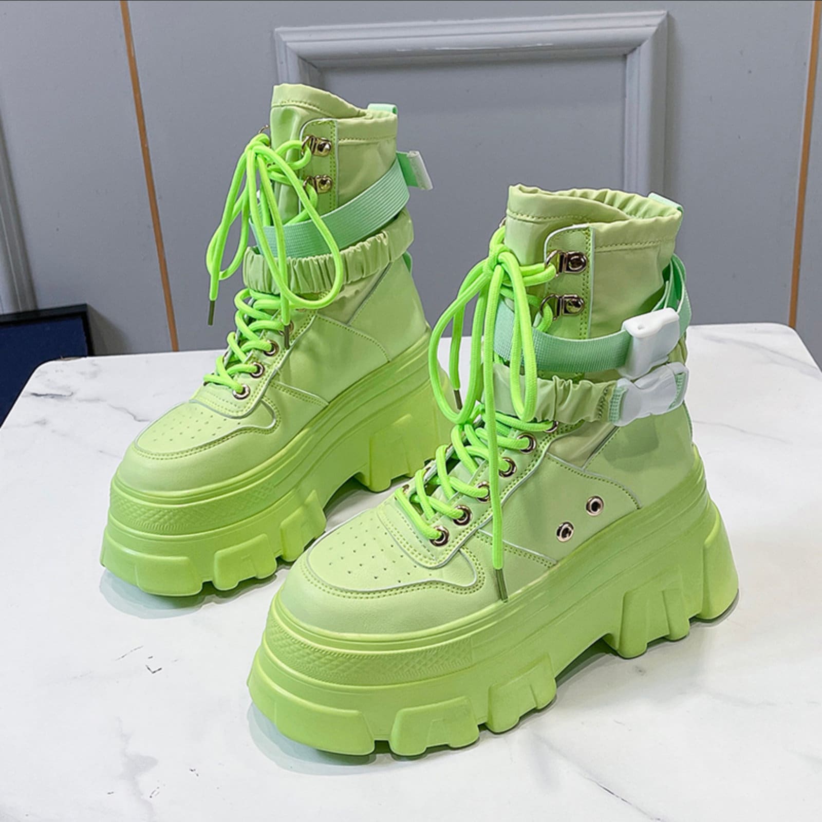 Lace up deals platform boots