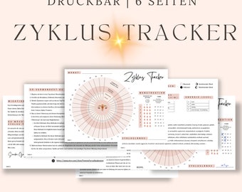 Zyklus Tracker Druckbar / Zyklus Kalender/ Perioden Journal / Menstruationskalender / Periodenplaner / Fruchtbarkeitsplaner / Zyklus Phasen