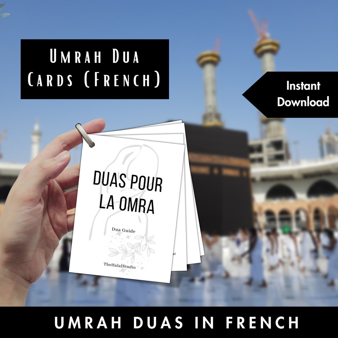 Français Simple Omra Dua Cartes Omra Guide de la Omra Omra Dua imprimable Cartes Omra Dua Carte