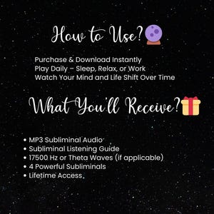 meditation
spiritual
personalized audio
custom audio
subconscious mind
custom affirmations
manifestation audio
binaural beats
law of assumption
subliminal mp3
subliminal
subliminals
law of attraction