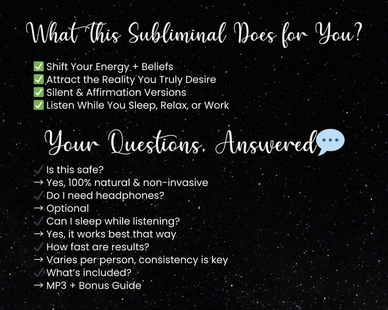 meditation
spiritual
personalized audio
custom audio
subconscious mind
custom affirmations
manifestation audio
binaural beats
law of assumption
subliminal mp3
subliminal
subliminals
law of attraction