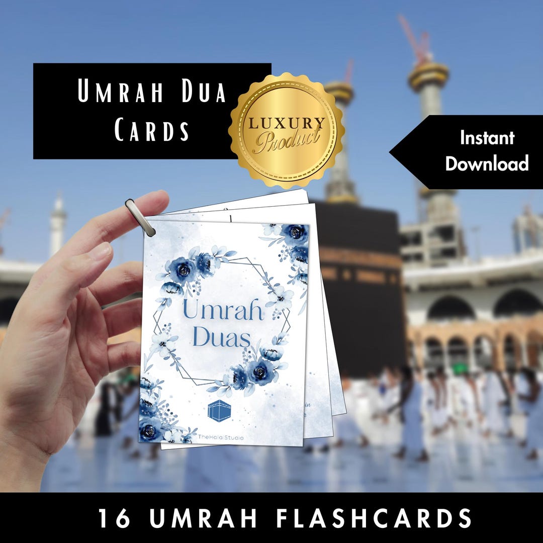 Umrah Dua Karten - Duas Für Umrah, Umrah Karten, Umrah Duas Printable