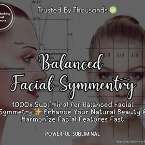 May include: An image promoting "Balanced Facial Symmetry" with text overlay. The image features two women's faces, one in profile and one head-on, overlaid with diagrams and text. The text includes "Starts Working in Just 12 Hours" and "Trusted By Thousands."