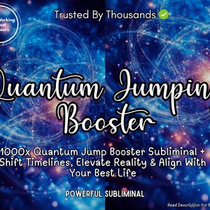 Quantum Jumping Booster Subliminal, Reality Shifting Audio, Fast Manifestation Booster, Desired Life Alignment, Timeline Shift