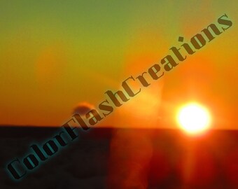 Lone Cloud at Sunset