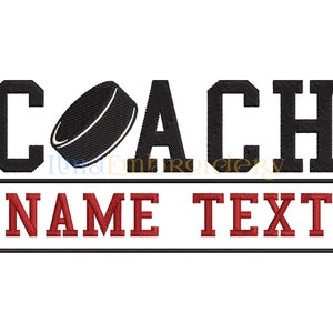 Coach Hockey Embroidery Design, Hockey Embroidery Design, Sport Embroidery Design, Hockey Sport Embroidery, 4 Sizes