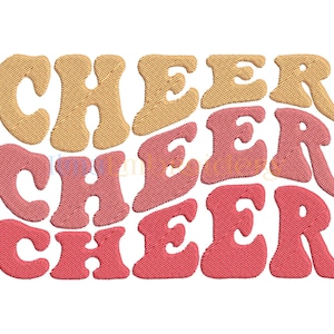 Cheer Embroidery Design, Sport Embroidery Design, Machine Embroidery Design 102, 4 Sizes