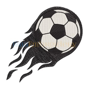 Soccer Ball Embroidery Design, Sports Machine Embroidery File, Digital Download for T-Shirts, Machine Embroidery Soccer Ball,4 Sizes