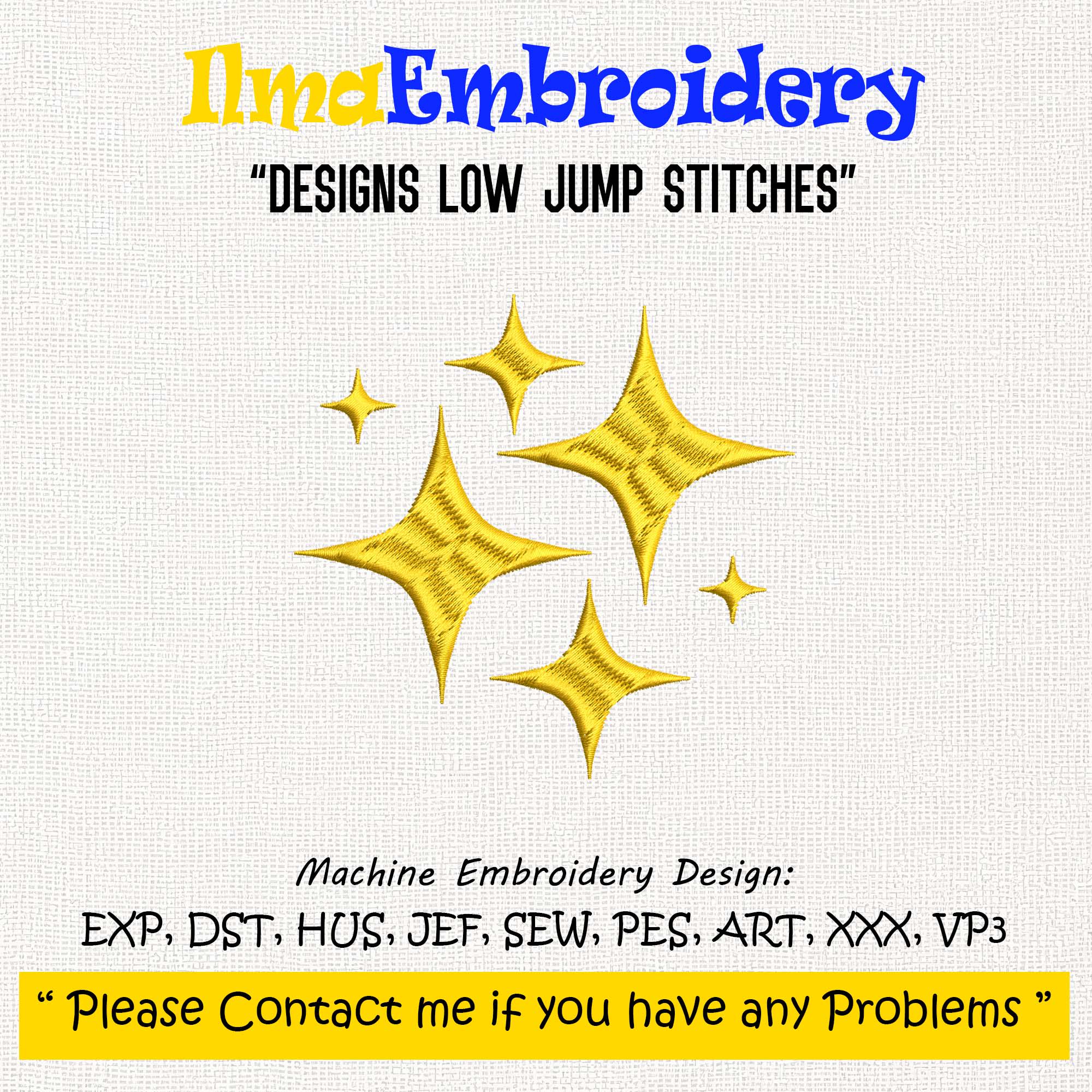 Sparkle Star Embroidery Design, Celestial Machine File (instant ...