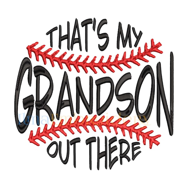 Baseball Grandson Embroidery Design, Baseball Embroidery Design, Sport Embroidery Design, 4 Sizes