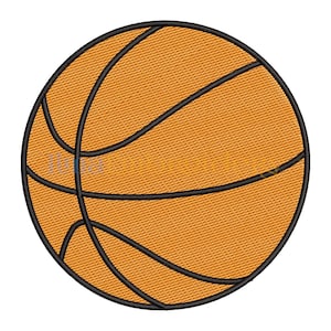 Basketball Embroidery design, Sport Embroidery Design, baĺl embroidery design 301, 4 Sizes