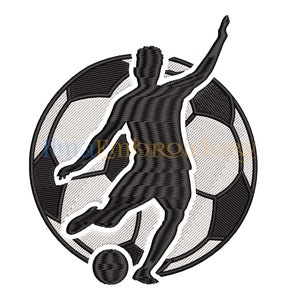 Soccer Ball Embroidery Design, Soccer Embroidery Design, Sport Embroidery Design, Football Embroidery Design, soccer boy embroidery ,4 Sizes