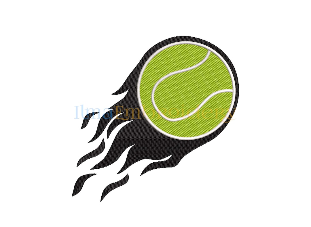 Tennis Embroidery Design, Tennis Ball Embroidery Design, Tennis