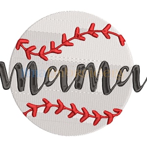 Baseball Mama Embroidery Design, Baseball Mom Embroidery Design, Baseball embroidery design, Mom gift, Machine embroidery, 4 Sizes