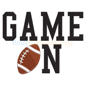 Game On American Football Embroidery Design, American Football Embroidery Design, Sport Embroidery Design,Machine Embroidery Design, 4 Sizes