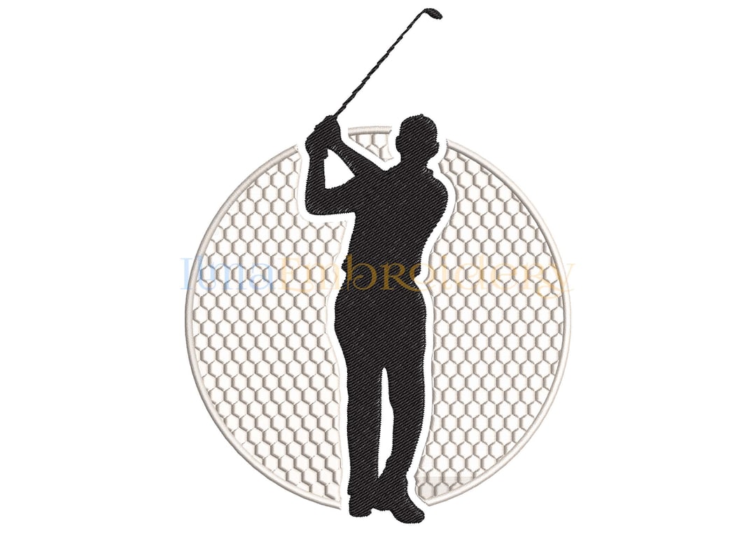 Golf Embroidery Design, Sport Embroidery, Ball Embroidery 104, 4 Sizes