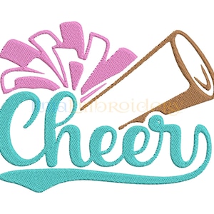 Cheer Megaphone Embroidery Design, Cheer Embroidery Design, Sport Embroidery Design, Machine Embroidery Design, 4 Sizes